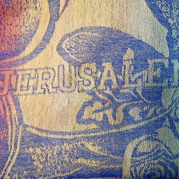 100% Cashmere"The Wrap of Many Colors" Made in Jerusalem Wrap. - Picture 2 of 5